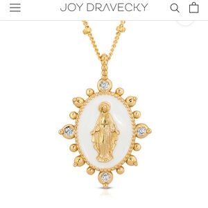 Lady Lourdes Pendant in white by Joy Dravecky